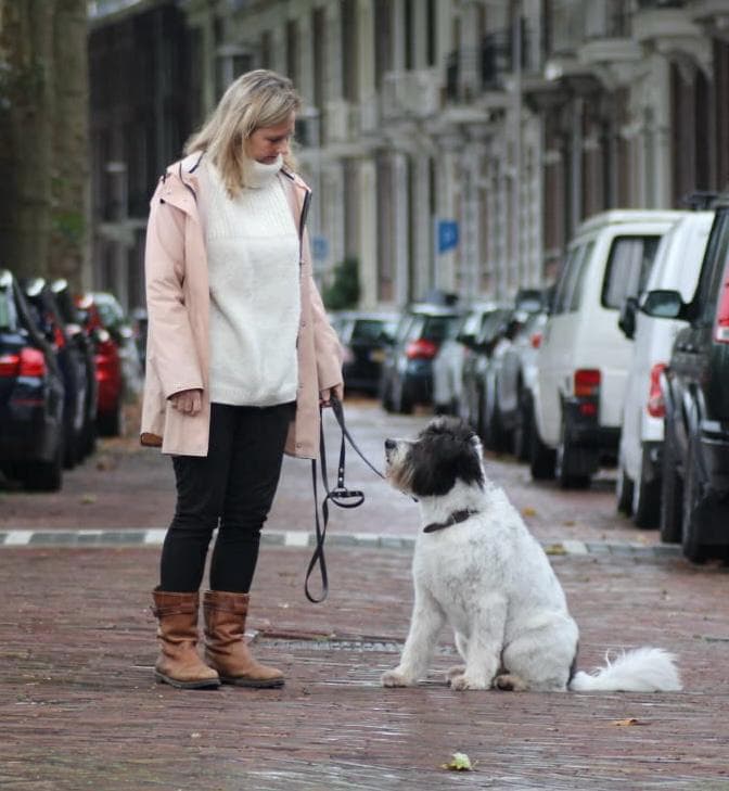 Miss Molly — Geneviève met hond